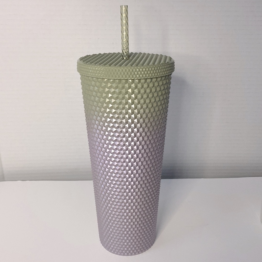 Starbucks 24 oz. Bling Cup – Green to Lavender Ombre - Picture 3 of 3